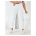 Biele vypasované džínsy NAVILES UY1987