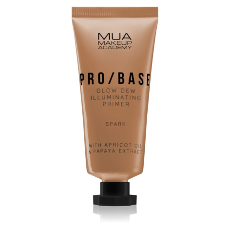 MUA Makeup Academy PRO/BASE Glow Dew rozjasňujúca podkladová báza odtieň Spark