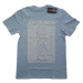 Joy Division tričko Unknown Pleasures White On Blue Modrá