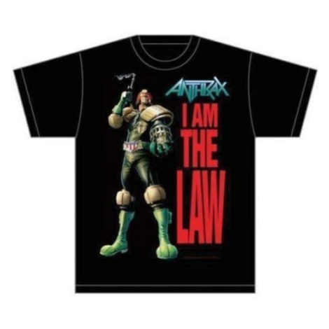 Anthrax Tričko I am the Law Black