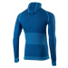 Klimatex AJAX Pánske seamless tričko s dlhým rukávom a kapucňou, tmavo modrá, veľkosť