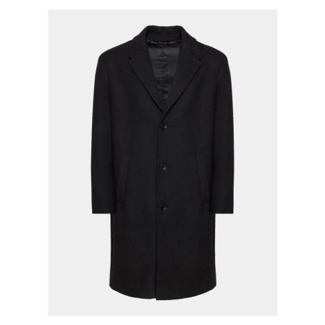 Sisley Prechodný kabát 2VKFSN025 Čierna Regular Fit