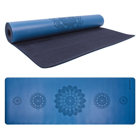 Gumová jóga podložka Sportago Indira 183x66x0,3cm - modrá - 4 mm