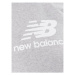 New Balance Mikina Essentials Stacked Logo WT31532 Sivá Relaxed Fit