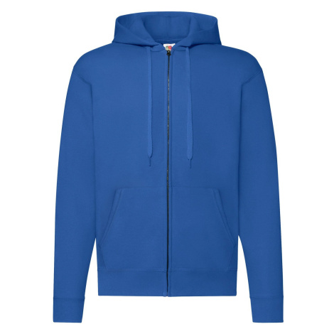 Blue Zippered Hoodie Classic Fruit of the Loom