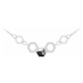 Preciosa Oceľový náhrdelník s krištáľom Honeygon 48