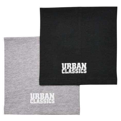 Urban Classics Šál  sivá melírovaná / čierna / biela