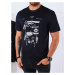 Men's T-shirt with print, dark blue Dstreet