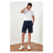 Trendyol Navy Blue Men's Regular Fit Shorts &amp; Bermuda