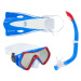 Potápačský šnorchlovací set AQUALUNG SET HERO Junior-WHITE BLUE