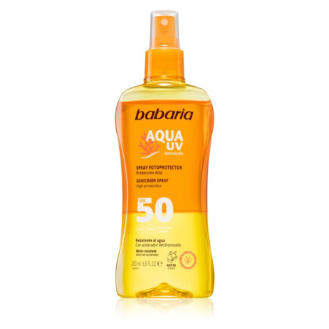 Babaria Sun Aqua UV opaľovací sprej SPF 50