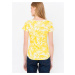 Žlté kvetované tričko CAMAIEU