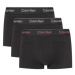 Pánske boxerky CALVIN KLEIN 3 PACK-LOW RISE TRUNK-B- SILVER, RED, SILVER LUREX LGS