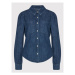 NA-KD džínsová košeľa 1018-008516 Modrá Regular Fit