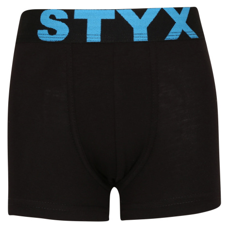 Detské boxerky Styx športová guma čierne (GJ961)