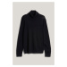 SVETER GANT EXTRAFINE MERINO WOOL TURTLENECK BLACK