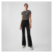 Kalhoty GAP Denim Pants Flare Basic Black