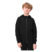 Chlapčenská mikina so zipsom 4F JUNIOR SWEATSHIRT-4FJWSS24TSWSM0926-20S-DEEP BLACK