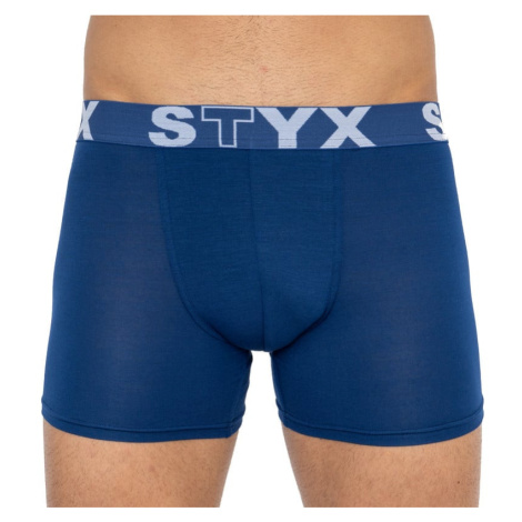 Men's boxers Styx long sports rubber dark blue