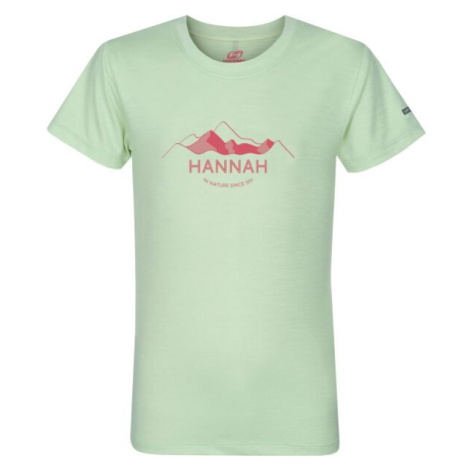 Hannah CORNET JR II Detské funkčné tričko, svetlo zelená, veľkosť