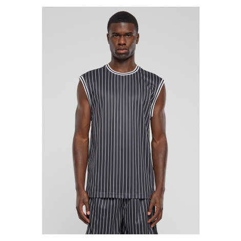 Men's Striped Mesh tank top white/black Urban Classics