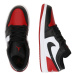 Jordan Nízke tenisky 'Air Jordan 1'  červená / čierna / biela