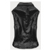Čierna bunda ramoneska - vesta z eko kože FL202050 čierna - FLAM Mode