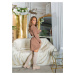 Trendy Musthave ribbed flat Overknee Boots BEIGE 41