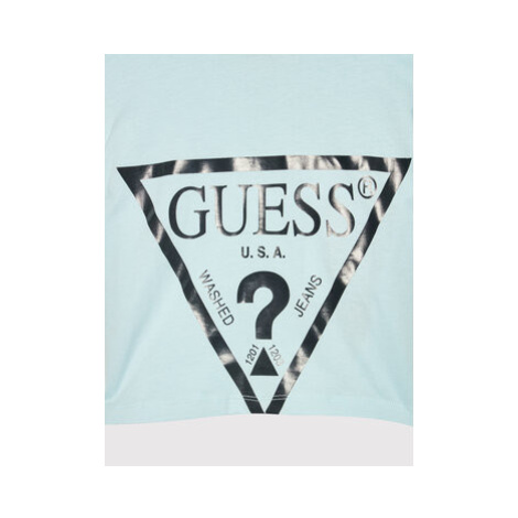 Guess Tričko J2RI31 K8HM0 Modrá Regular Fit