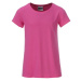 James & Nicholson Klasické dievčenské tričko z biobavlny 8007G - Ružová