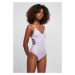 Women's ribbed swimsuit lilac