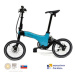 Skladací bicykel SHARVAN Country 7R - black green lagun