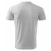 Malfini Heavy V-neck 160 Unisex tričko 102 svetlo šedý melír