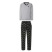 LIVERGY® Pánske pyžamo (sivá/čierna)