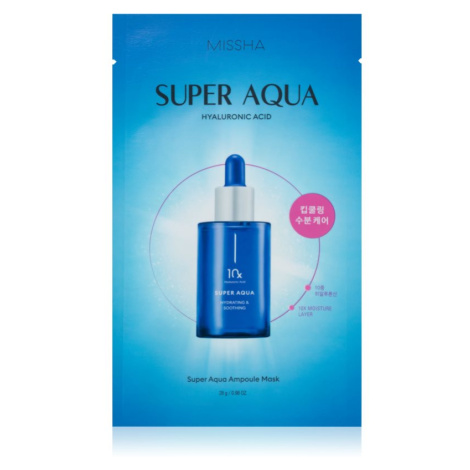 Missha Super Aqua 10 Hyaluronic Acid hydratačná plátienková maska