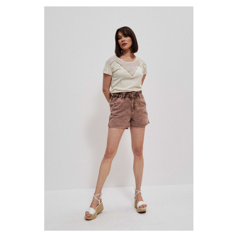 High-waisted denim shorts Moodo