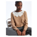 LC Waikiki Baby Collar Plain Long Sleeve Women's Knitwear Sweater