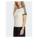 Adidas Tričko 3-Stripes Slim T-Shirt IC5463 Béžová