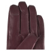 Semiline Dámske kožené antibakteriálne rukavice P8212 Crimson
