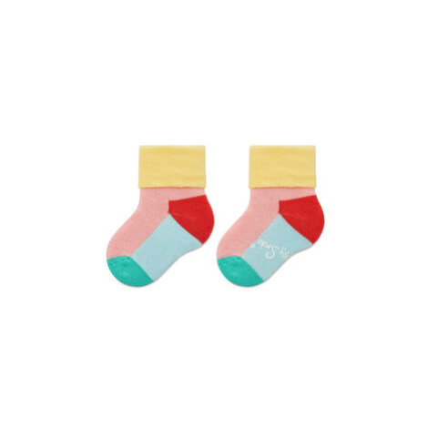 Happy Socks Súprava 2 párov vysokých detských ponožiek KICE45-3000 Farebná