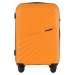 ORANŽOVÁ 3DIELNA SADA KUFROV WINGS HPE01 3, SET OF 3 WINGS POLIPROPYLÉN SUITCASES L,M,S ORANGE