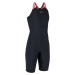 Dievčenské šortkové jednodielne športové plavky Kamyleon čierne