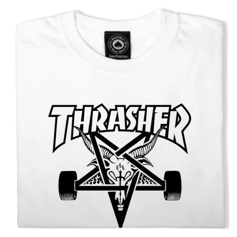 Thrasher Skate Mag Skategoat Short Sleeve Tee White - Pánske - Tričko Thrasher - Biele - 110117-