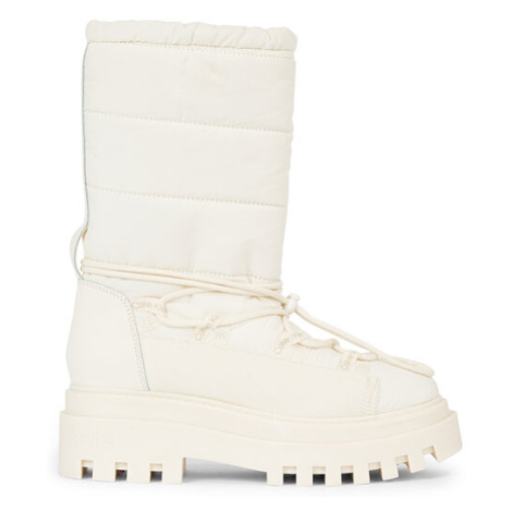 Calvin Klein Jeans Snehule Flatform Snow Boot Nylon Wn YW0YW01146 Biela