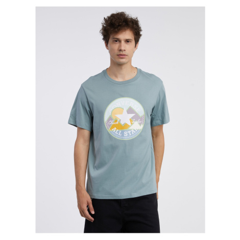 Light Green Men's T-Shirt Converse Coastal Remix - Men