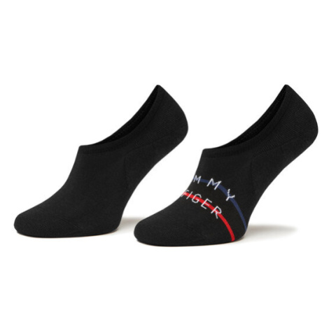 Tommy Hilfiger Súprava 2 párov krátkych pánskych ponožiek 701222189 Čierna