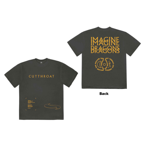 Imagine Dragons tričko Cutthroat Symbols Šedá