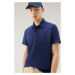 Polokošeľa Woolrich Ice Cotton Polo Maritime Blue