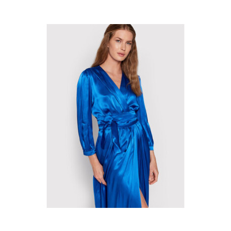 Pinko Večerné šaty Papaya 1N13J3 Z345 Modrá Regular Fit