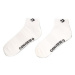 Converse Súprava 3 párov kotníkových ponožiek unisex E746A-3010 Biela
